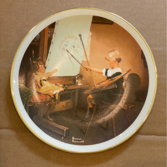 Limited Edition Norman Rockwell Collector Series Plate “Artist Daughter” - Picture 12 of 12